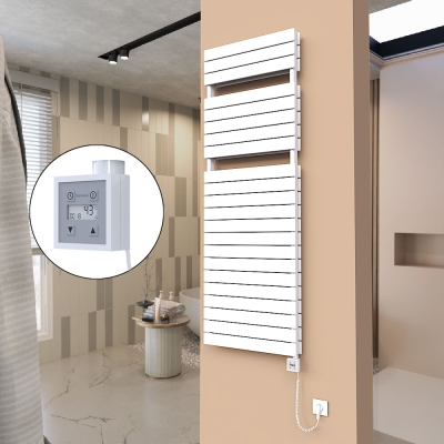 Radiva - 21H Elektrikli Havlupan 600x1772 Beyaz Ktx3 1000 Watt Spiral Kablolu