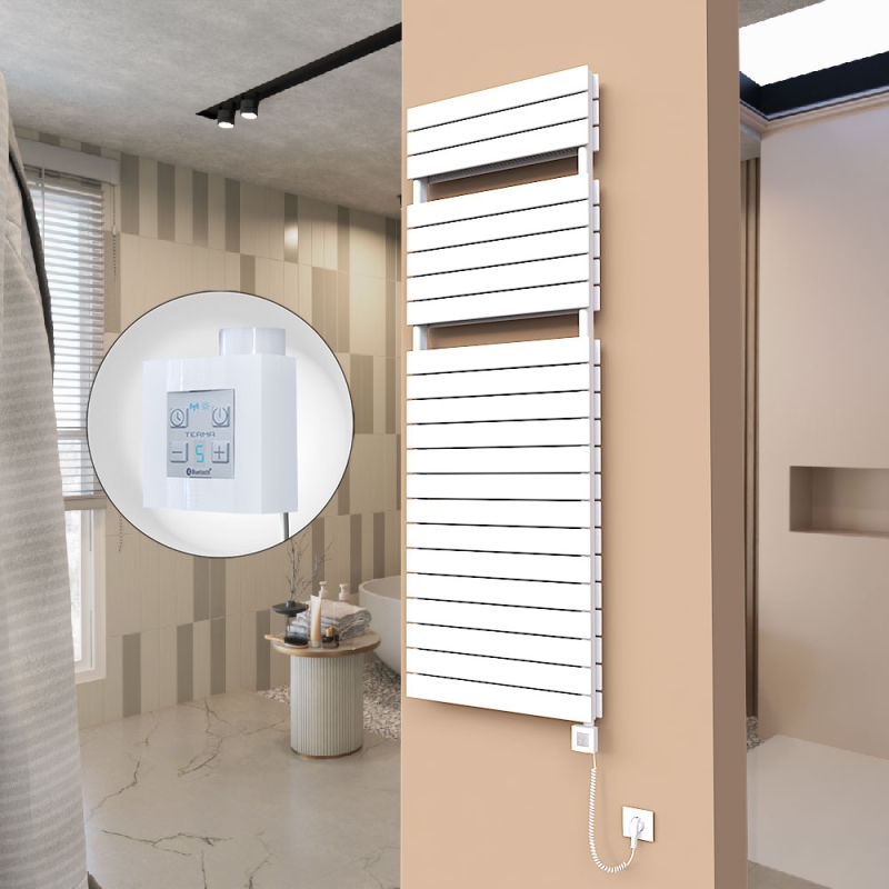 21H Elektrikli Havlupan 600x1772 Beyaz Ktx4 1000 Watt Spiral Kablolu - 121H06001772B1PEC100-K