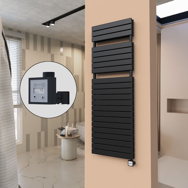 21H Elektrikli Havlupan 600x1772 Mat Siyah Ktx3 1000 W - 121H06001772B3ME7100