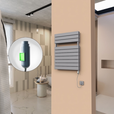 Radiva - 21H Elektrikli Havlupan 600x810 Antrasit (On/Off Düğmeli) 900 W