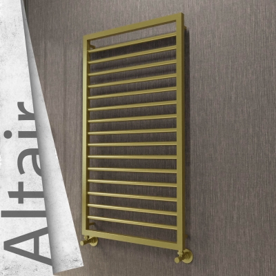 Radiva - ALTAIR Paslanmaz Çelik Havlupan 600x1180 Satine Altın