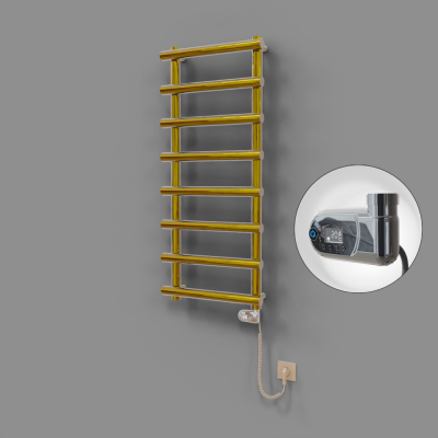 Radiva - Amazon Dekoratif Elektrikli Havlupan 500x1150 Altın (Thesis Termostat) 300W (1)