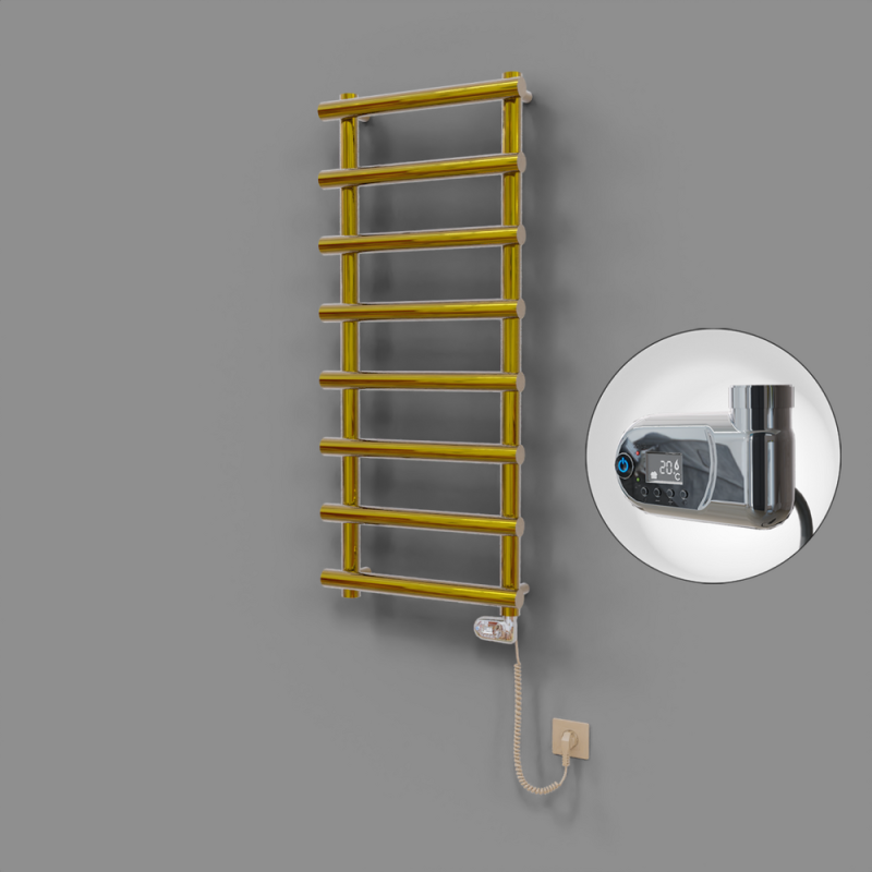 Amazon Dekoratif Elektrikli Havlupan 500x1150 Altın (Thesis Termostat) 300W - 1AMA05001150K2PE2030