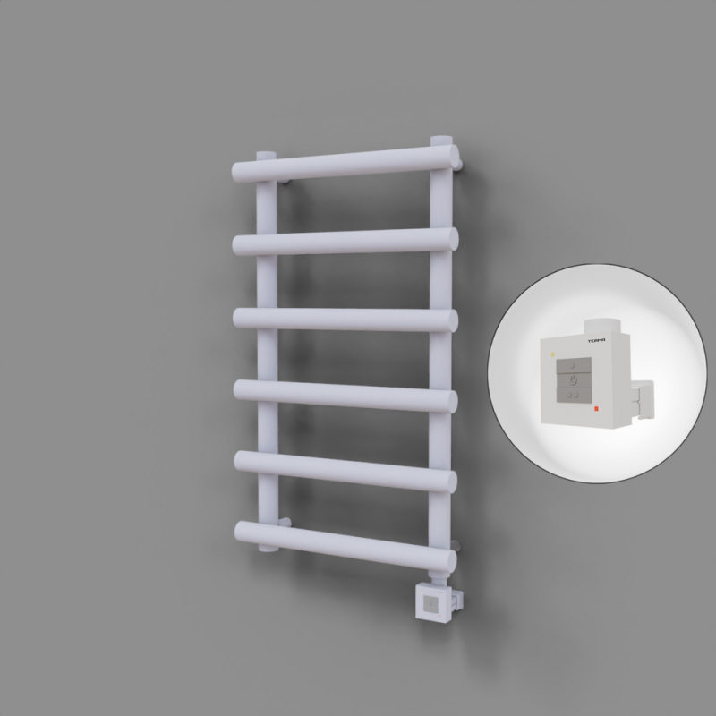 Amazon Dekoratif Elektrikli Havlupan 500x1150 Beyaz (KTX1 Termostat) 600W - 1AMA05001150B1TEB060