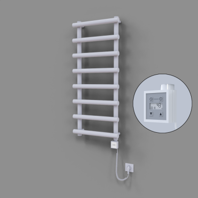 Radiva - Amazon Dekoratif Elektrikli Havlupan 500x1150 Beyaz (KTX3 Termostat) 600W Spiral Kablolu (1)