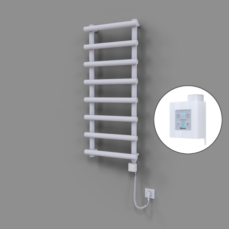 Amazon Dekoratif Elektrikli Havlupan 500x1150 Beyaz (KTX4 Termostat) 600W Spiral Kablolu - 1AMA05001150B1TEC060-K