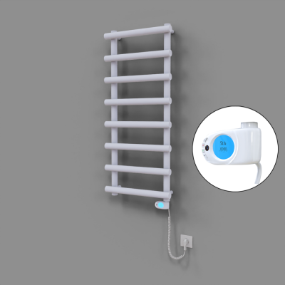 Radiva - Amazon Dekoratif Elektrikli Havlupan 500x1150 Beyaz (Musa Termostat) 600W