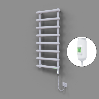 Radiva - Amazon Dekoratif Elektrikli Havlupan 500x1150 Beyaz (On/Off Düğmeli) 600W (1)