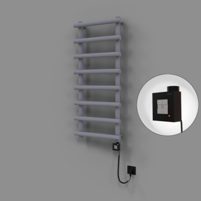 Radiva - Amazon Dekoratif Elektrikli Havlupan 500x1150 Gri (KTX1 Termostat) 600W Spiral Kablolu