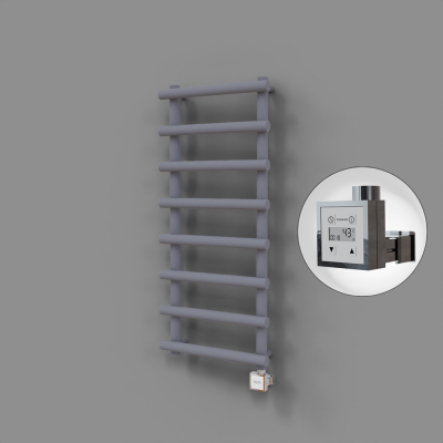 Radiva - Amazon Dekoratif Elektrikli Havlupan 500x1150 Gri (KTX3 Termostat) 600W