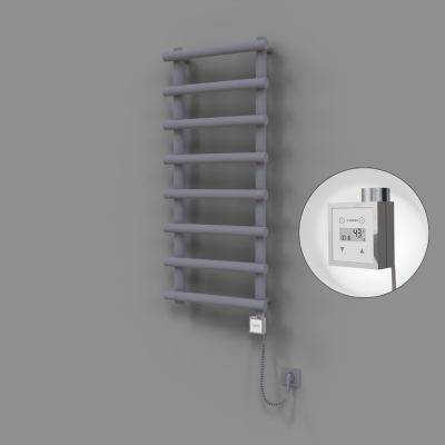 Radiva - Amazon Dekoratif Elektrikli Havlupan 500x1150 Gri (KTX3 Termostat) 600W Spiral Kablolu (1)