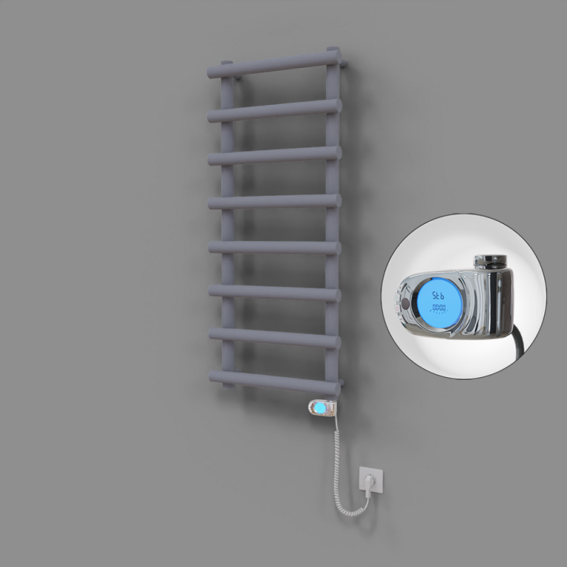 Amazon Dekoratif Elektrikli Havlupan 500x1150 Gri (Musa Termostat) 600W - 1AMA05001150B4TE3060