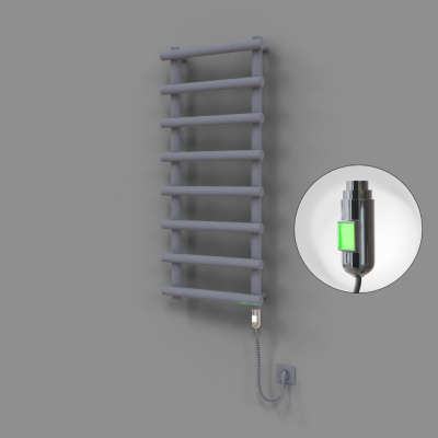 Radiva - Amazon Dekoratif Elektrikli Havlupan 500x1150 Gri (On/Off Düğmeli) 600W