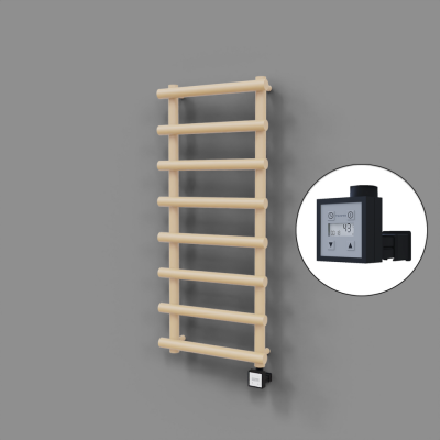 Radiva - Amazon Dekoratif Elektrikli Havlupan 500x1150 Kapuçino (KTX3 Termostat) 600W