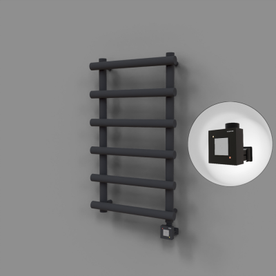 Radiva - Amazon Dekoratif Elektrikli Havlupan 500x1150 Koyu Antrasit (KTX1 Termostat) 600W (1)