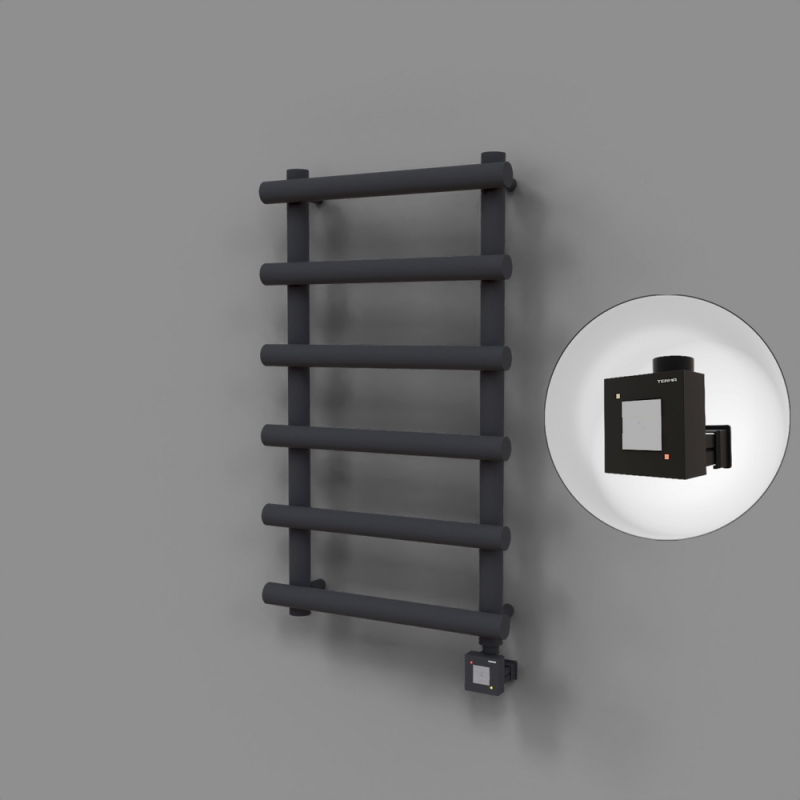 Amazon Dekoratif Elektrikli Havlupan 500x1150 Koyu Antrasit (KTX1 Termostat) 600W - 1AMA05001150B6TEB060