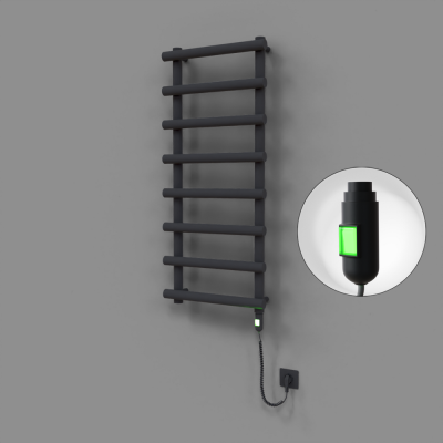 Radiva - Amazon Dekoratif Elektrikli Havlupan 500x1150 Koyu Antrasit (On/Off Düğmeli) 600W (1)