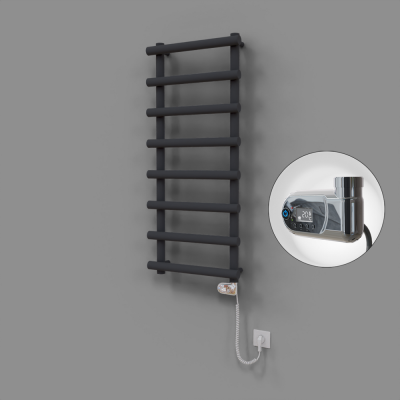 Radiva - Amazon Dekoratif Elektrikli Havlupan 500x1150 Koyu Antrasit (Thesis Termostat) 600W