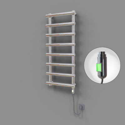 Radiva - Amazon Dekoratif Elektrikli Havlupan 500x1150 Krom (On/Off Düğmeli) 300W