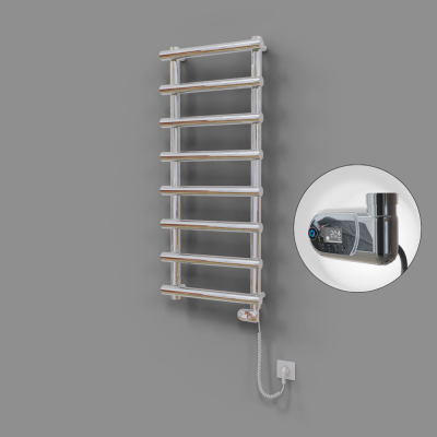 Radiva - Amazon Dekoratif Elektrikli Havlupan 500x1150 Krom (Thesis Termostat) 300W