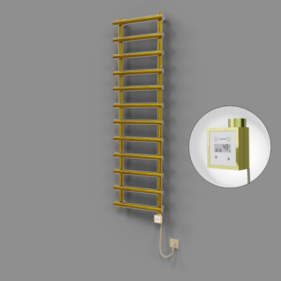 Radiva - Amazon Dekoratif Elektrikli Havlupan 500x1750 Altın (KTX3 Termostat) 600W Spiral Kablolu (1)