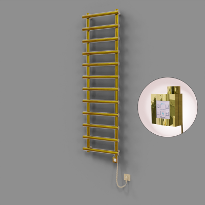 Radiva - Amazon Dekoratif Elektrikli Havlupan 500x1750 Altın (KTX4 Termostat) 600W Spiral Kablolu (1)