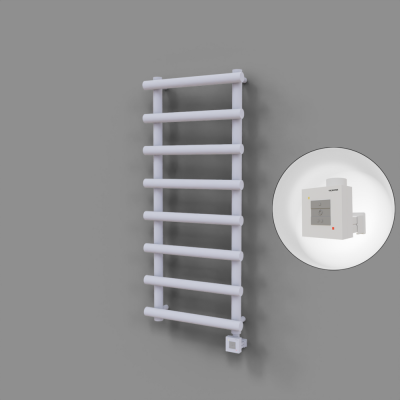 Radiva - Amazon Dekoratif Elektrikli Havlupan 500x1750 Beyaz (KTX1 Termostat) 1000W