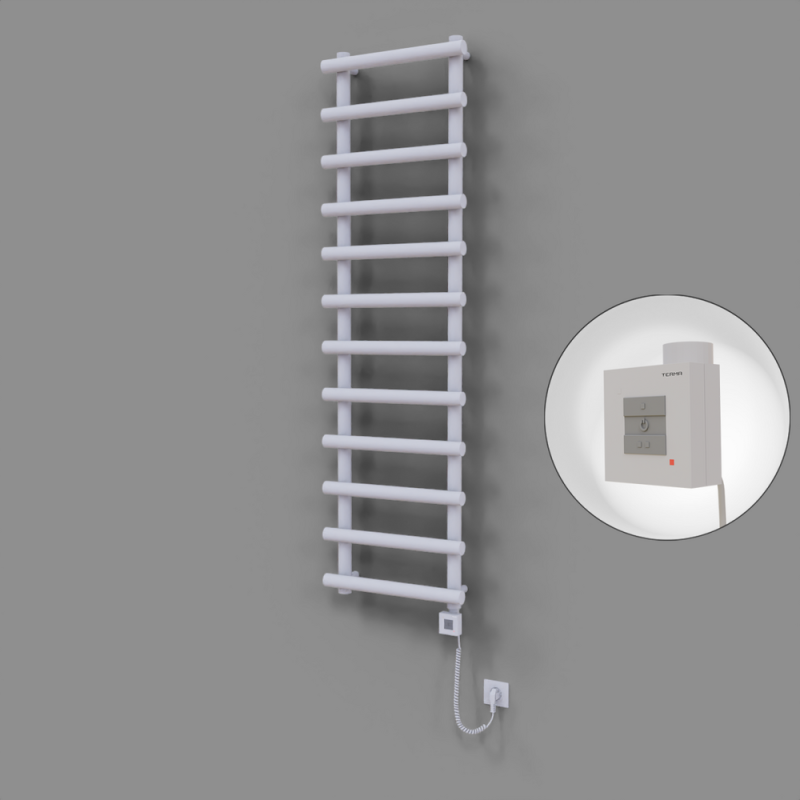 Amazon Dekoratif Elektrikli Havlupan 500x1750 Beyaz (KTX1 Termostat) 1000W Spiral Kablolu - 1AMA05001750B1TEB100-K