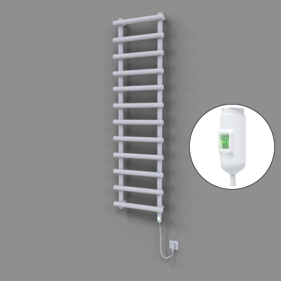 Radiva - Amazon Dekoratif Elektrikli Havlupan 500x1750 Beyaz (On/Off Düğmeli) 900W