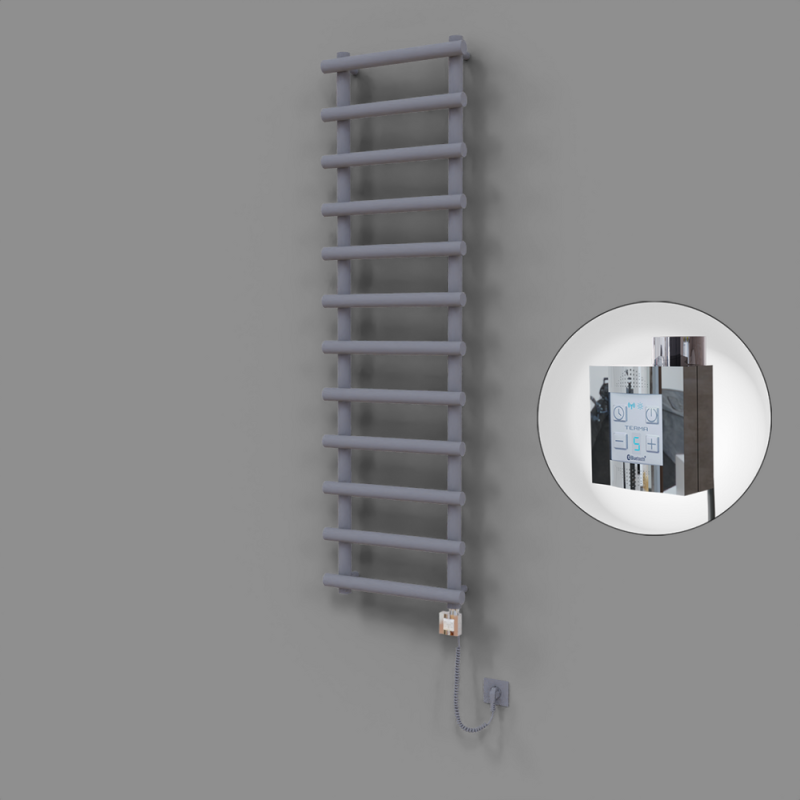 Amazon Dekoratif Elektrikli Havlupan 500x1750 Gri (KTX4 Termostat) 1000W Spiral Kablolu - 1AMA05001750B4TEC100-K