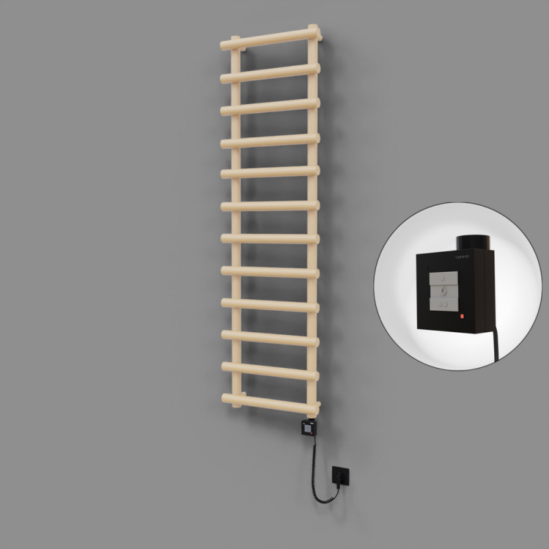 Amazon Dekoratif Elektrikli Havlupan 500x1750 Kapuçino (KTX1 Termostat) 1000W Spiral Kablolu - 1AMA05001750BKTEB100-K