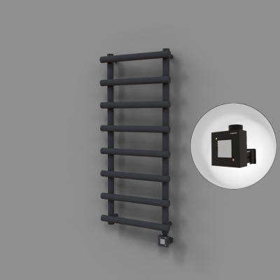 Radiva - Amazon Dekoratif Elektrikli Havlupan 500x1750 Koyu Antrasit (KTX1 Termostat) 1000W (1)