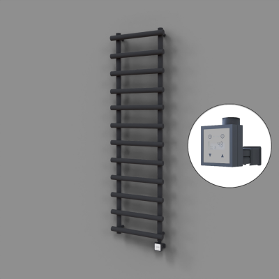 Radiva - Amazon Dekoratif Elektrikli Havlupan 500x1750 Koyu Antrasit (KTX3 Termostat) 1000W (1)