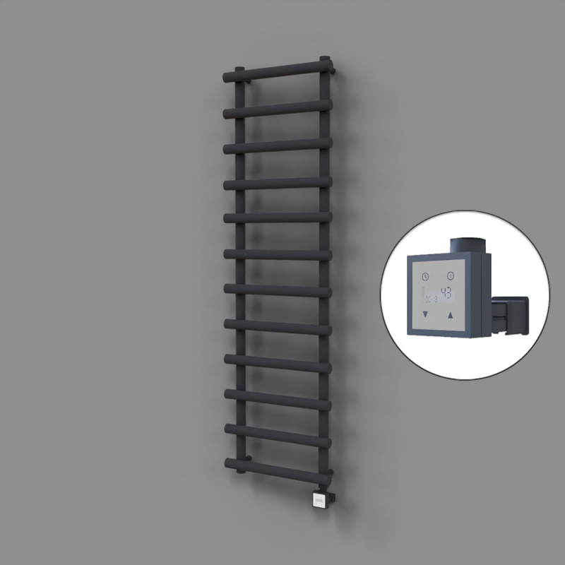 Amazon Dekoratif Elektrikli Havlupan 500x1750 Koyu Antrasit (KTX3 Termostat) 1000W - 1AMA05001750B6TE7100