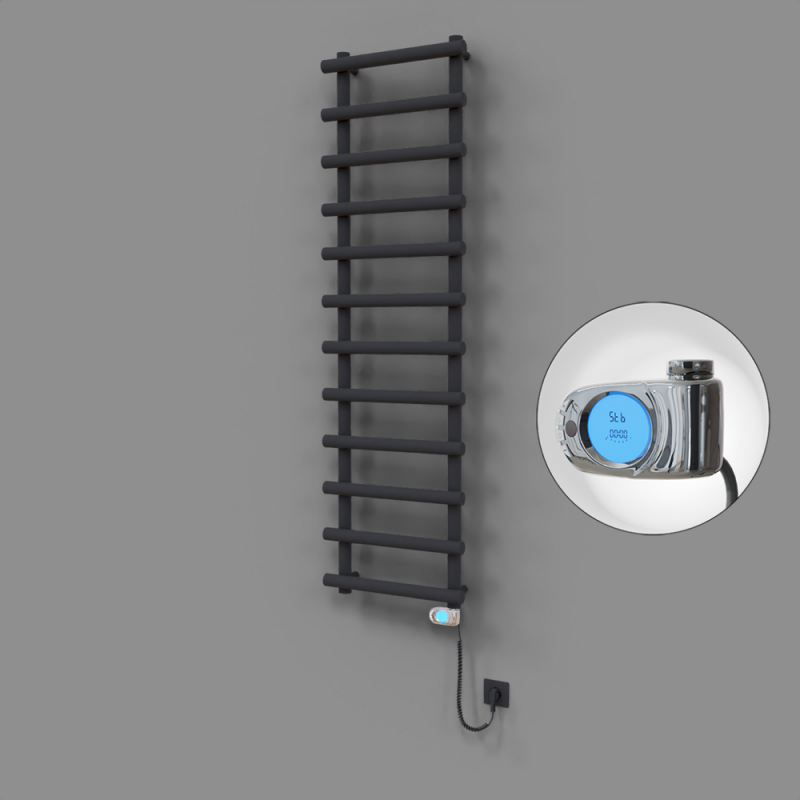 Amazon Dekoratif Elektrikli Havlupan 500x1750 Koyu Antrasit (Musa Termostat) 900W - 1AMA05001750B6TE3090