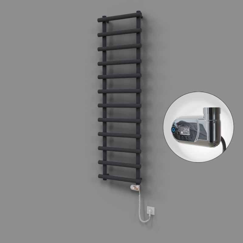 Amazon Dekoratif Elektrikli Havlupan 500x1750 Koyu Antrasit (Thesis Termostat) 900W - 1AMA05001750B6TE2090