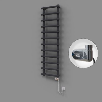 Radiva - Amazon Dekoratif Elektrikli Havlupan 500x1750 Koyu Antrasit (Thesis Termostat) 900W