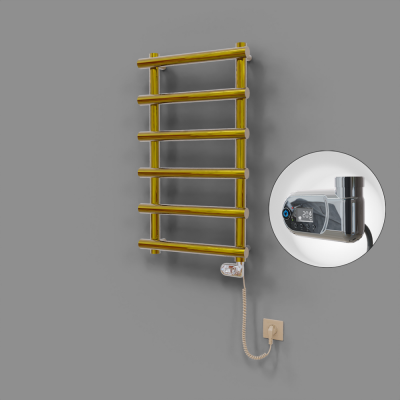 Radiva - Amazon Dekoratif Elektrikli Havlupan 500x850 Altın (Thesis Termostat) 200W (1)