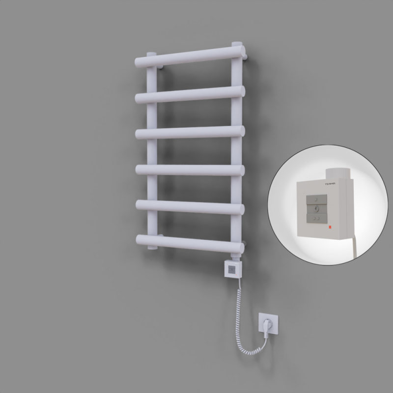 Amazon Dekoratif Elektrikli Havlupan 500x850 Beyaz (KTX1 Termostat) 300W Spiral Kablolu - 1AMA05000850B1TEB030-K