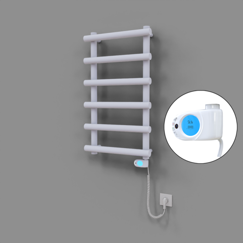 Amazon Dekoratif Elektrikli Havlupan 500x850 Beyaz (Musa Termostat) 300W - 1AMA05000850B1TE3030