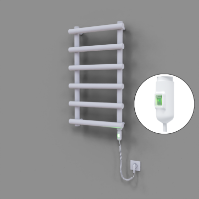 Radiva - Amazon Dekoratif Elektrikli Havlupan 500x850 Beyaz (On/Off Düğmeli) 300W (1)