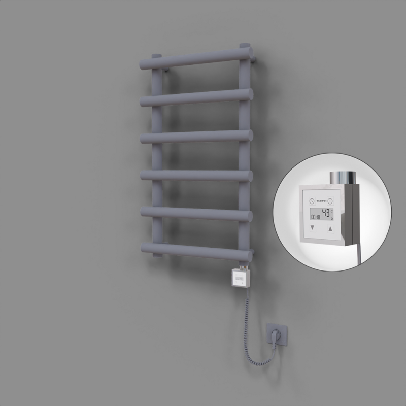 Amazon Dekoratif Elektrikli Havlupan 500x850 Gri (KTX3 Termostat) 300W Spiral Kablolu - 1AMA05000850B4TE7030-K