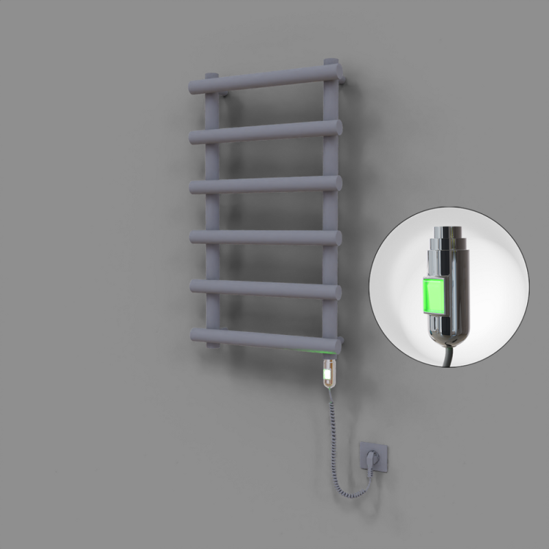 Amazon Dekoratif Elektrikli Havlupan 500x850 Gri (On/Off Düğmeli) 300W - 1AMA05000850B4TE1030