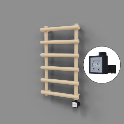 Radiva - Amazon Dekoratif Elektrikli Havlupan 500x850 Kapuçino (KTX3 Termostat) 300W