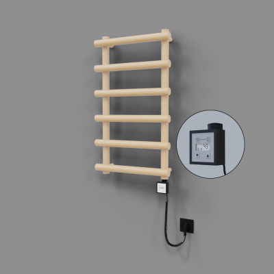 Radiva - Amazon Dekoratif Elektrikli Havlupan 500x850 Kapuçino (KTX3 Termostat) 300W Spiral Kablolu (1)