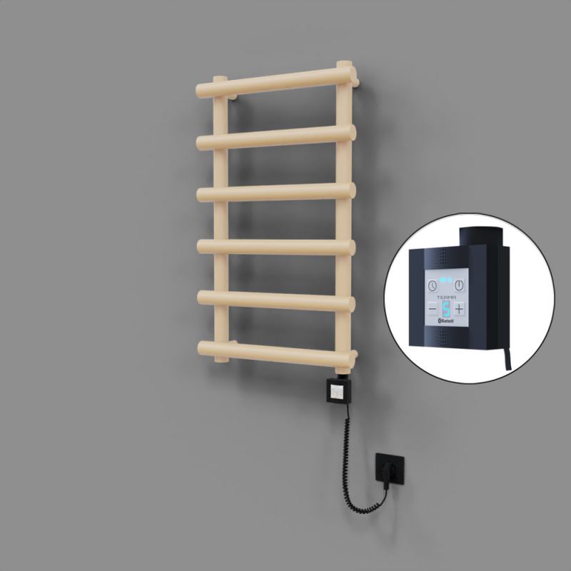 Amazon Dekoratif Elektrikli Havlupan 500x850 Kapuçino (KTX4 Termostat) 300W Spiral Kablolu - 1AMA05000850BKTEC030-K