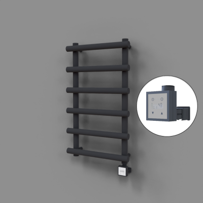 Radiva - Amazon Dekoratif Elektrikli Havlupan 500x850 Koyu Antrasit (KTX3 Termostat) 300W