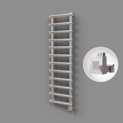 Radiva - Amazon Dekoratif Elektrikli Havlupan 500x850 Krom (KTX1 Termostat) 200W (1)