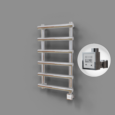 Radiva - Amazon Dekoratif Elektrikli Havlupan 500x850 Krom (KTX3 Termostat) 200W