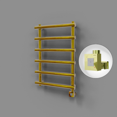 Radiva - Amazon Dekoratif Elektrikli Havlupan 600x1150 Altın (KTX1 Termostat) 300W